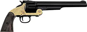 Denix 1869 Schofield Style Revolver, Brass and Black - Non-Firing Replica