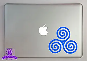 Overly Attached Decals Celtic Triple Spiral Vinyl Decal Sized to Fit A 11