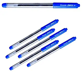 Reynolds Jiffy Blue Gel Pen, Pack Of 5