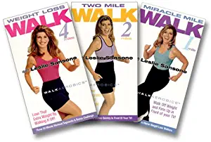 Leslie Sansone - Walk the Walk 3-Tape Set (Miracle Mile / Two Mile Walk / Weight Loss Walk 4 Miles) [VHS]