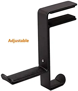 Gaming Headphone Headset Stand Hanger Hook Mount Bracket, Adjustable Desk Headset Holder, PC Gaming Headphone Stand Display, Universal Headset Clamp for Tables, Shelfs, Suitable for All Headphones