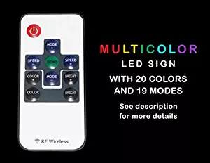 ADVPRO On Air Studio Recording Radio LED Neon Sign RF Wireless Remote, 20 Colors, 19 Dynamic Modes, Speed & Brightness Adjustable, Demo Mode, Auto Save Function, Multicolor 12" x 8.5" st4s32-m028-c