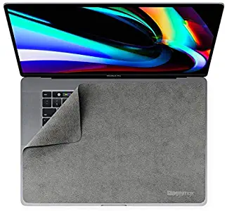 Shaggymax Laptop Screen Protector, Keyboard Cover, Microfiber Cleaner Wipe for 16-inch MacBook Pro (Alloy Silver)