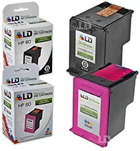 LD Remanufactured Ink Cartridge Replacement for HP 60 (Black, Color, 2-Pack)