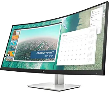 HP E344C 34" 21:9 VA LED Monitor, Black