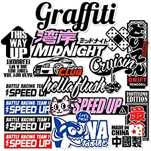 Xapa Waterproof Stickers Graffiti VSCO Cool Non-Random,PVC Material Perfect to Hydroflask Laptop Computer Luggage Car Bottle Skateboard Motorcycle(15Pcs)