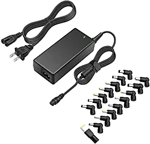 POWSEED 70W Universal Laptop Charger for Dell HP Asus Acer Samsung Toshiba Lenovo IBM Sony Gateway Notebook Ultrabook Chromebook, DC Output 15V 16V 18.5V 19V 19.5V 20V Power Adapter Supply Cord 65W