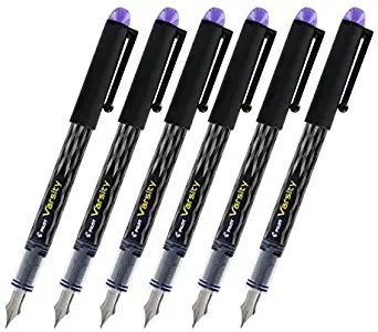 Pilot Varsity Disposable Fountain Pens, Purple Ink, Medium Point, Pack of 6 Color: Purple, Model:, Office Accessories & Supply Shop