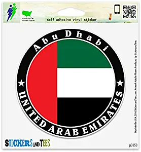 United Arab Emirates Abu Dhabi Vinyl Car Bumper Window Sticker 4