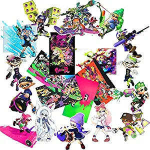 GTOTd Stickers for Splatoon 2 (4x4''Stickers Pack 20-Pcs). Vinyl Waterproof Colorful Stickers for Car, Laptop, Luggage, Skate Board, Motorcycle, Bicycle Decal Graffiti Patches （Not Random）