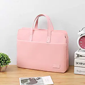 JINXIUS Laptop Bag for Lenovo Air 13.3 MacBook for Xiaomi for Huawei Matebook 14inch Computer Bag 15.6 Female Pro15 Dell 13 Sleeve Handbag (Color : Pink, Size : 14 15inch)