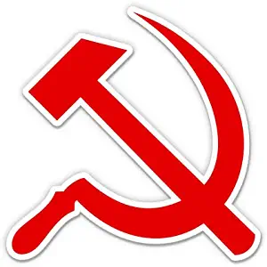 GT Graphics Express USSR CCCP Soviet Hammer and Sickle - 8" Vinyl Sticker - for Car Laptop I-Pad - Waterproof Decal