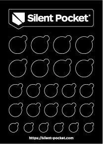 Silent Pocket Webcam Privacy Stickers for Camera Lens Privacy (Black Out)