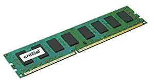 Crucial 8GB Single DDR3 1600 MT/s PC3-12800 CL11 Unbuffered UDIMM 240-Pin Desktop Memory CT102464BA160B