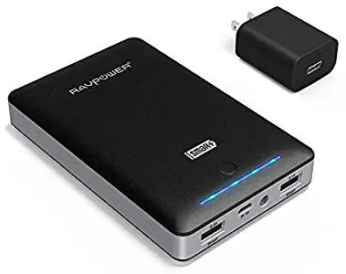 Portable Charger RAVPower 16750mAh Power Bank with 2A Wall Charger (Dual USB Ports, 2A Input, 4.5A Max Output) Cell Phone Charger Battery for iPhone 11/11 Pro/Max/8/X/XS/iPad Pro 2018/Android Devices