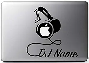 DJ Custom Name Decal Sticker for Laptop