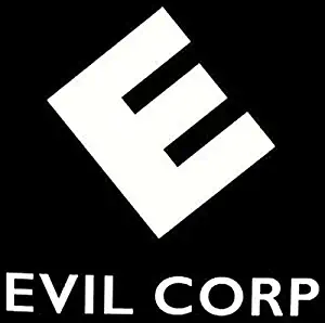 Evil Corp Mr. Robot Decal Vinyl Sticker|Cars Trucks Vans Walls Laptop| White |5.5 x 5.5 in|LLI214