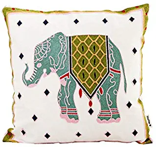 EricauBird Throw Pillow Cover- YouYee Simmias Cotton Square Decorative Throw Pillow Case Cushion Cover Animal Pattern, 18x18